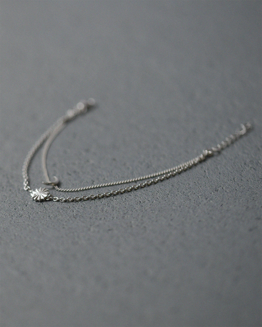 [ 01 Silver] #0105 Sun&Moon - Bracelet